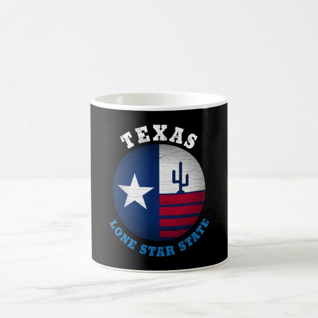 TAZA DE CAFÉ BANDERA ESTATAL TEXAS LONE STAR (Centro)