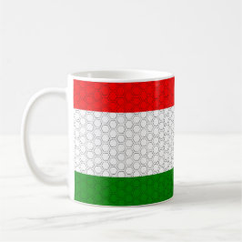 Taza De Café Bandera estilizada de Hungría
