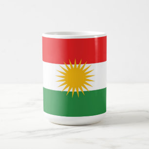 Taza De Café Bandera étnica de Kurdistán