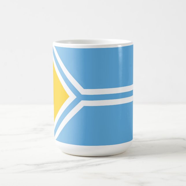 Taza De Café Bandera étnica tuviniana siberia (Centro)