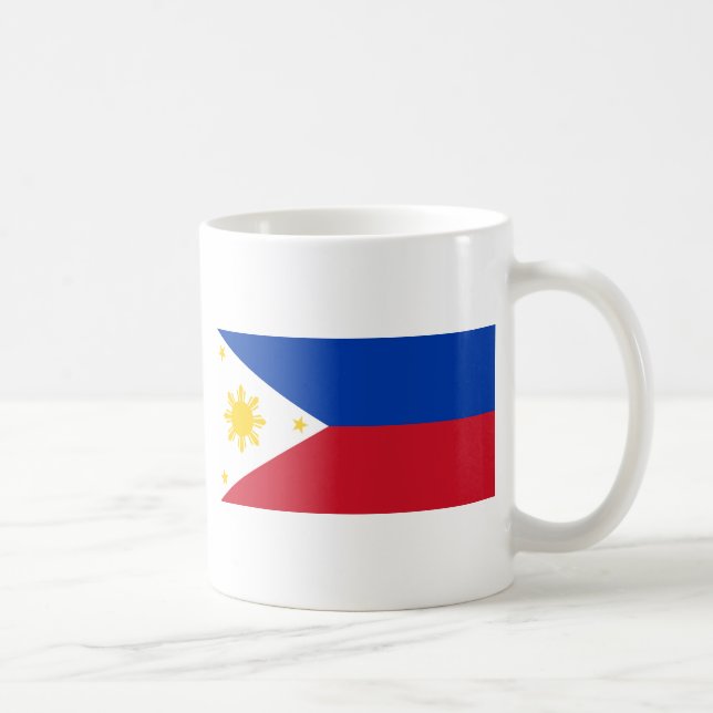 Taza De Café Bandera filipina, Bandera nacional de las Islas Fi (Derecha)