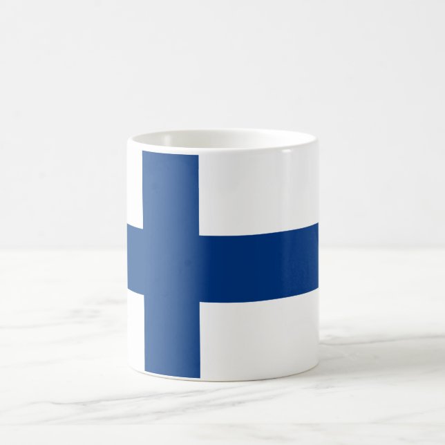 Taza De Café Bandera finlandesa (Centro)