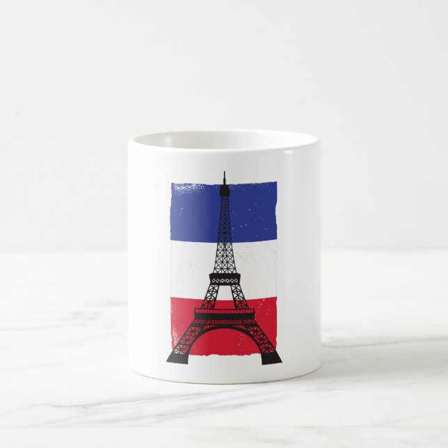 Taza De Café Bandera francesa de París (Centro)