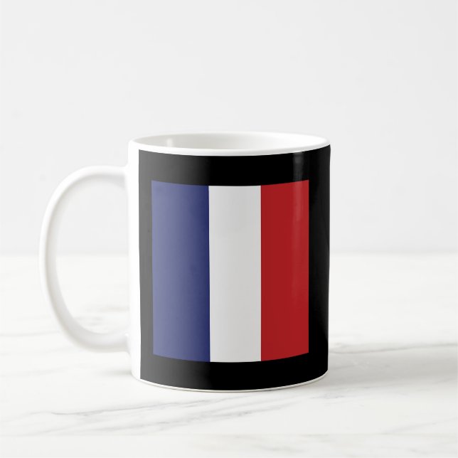Taza De Café Bandera Francesa Francia (Izquierda)