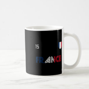 Taza De Café Bandera Francesa Fútbol Retro Francia
