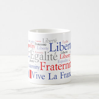 Taza De Café Bandera francesa - Liberté, Égalité, Fraternité