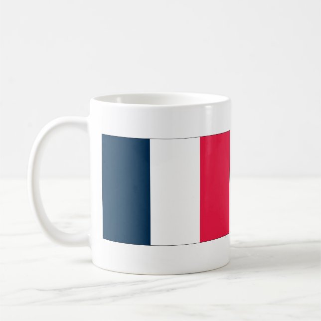 Taza De Café Bandera francesa y título del himno nacional (Izquierda)