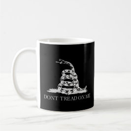Taza De Café Bandera Gadsden Fuzzy Express® Classic Black