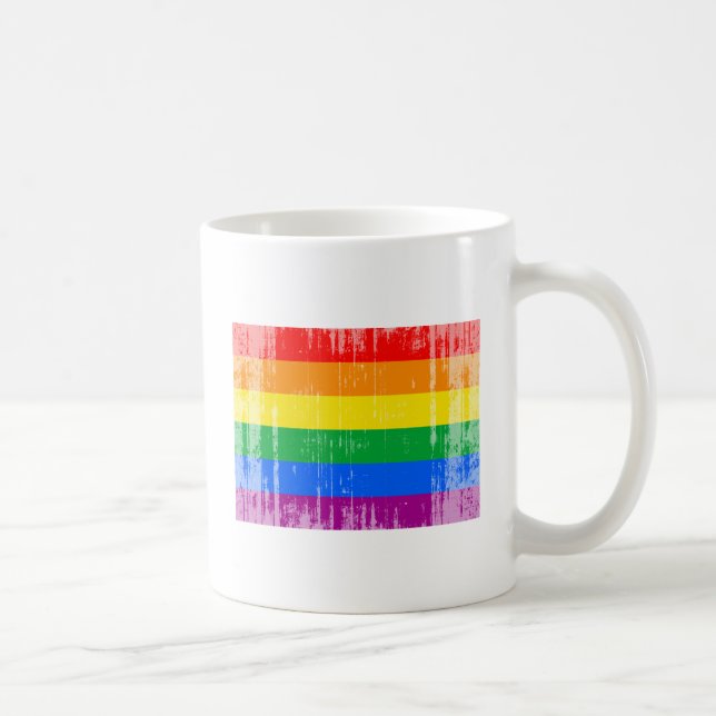 TAZA DE CAFÉ BANDERA GAY APENADA (Derecha)