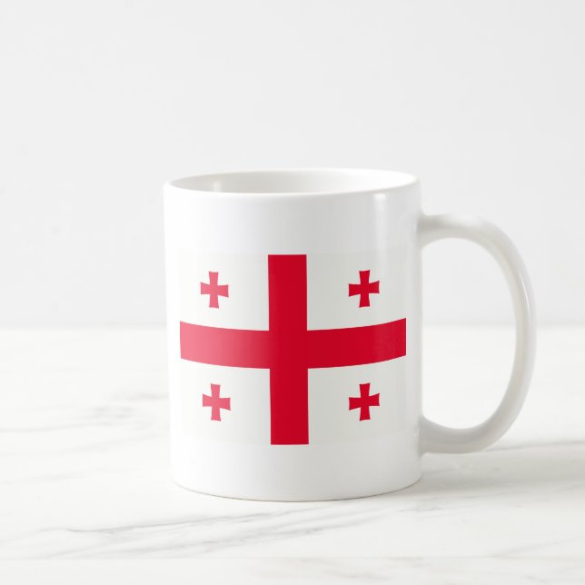 Taza De Café Bandera georgiana (Derecha)