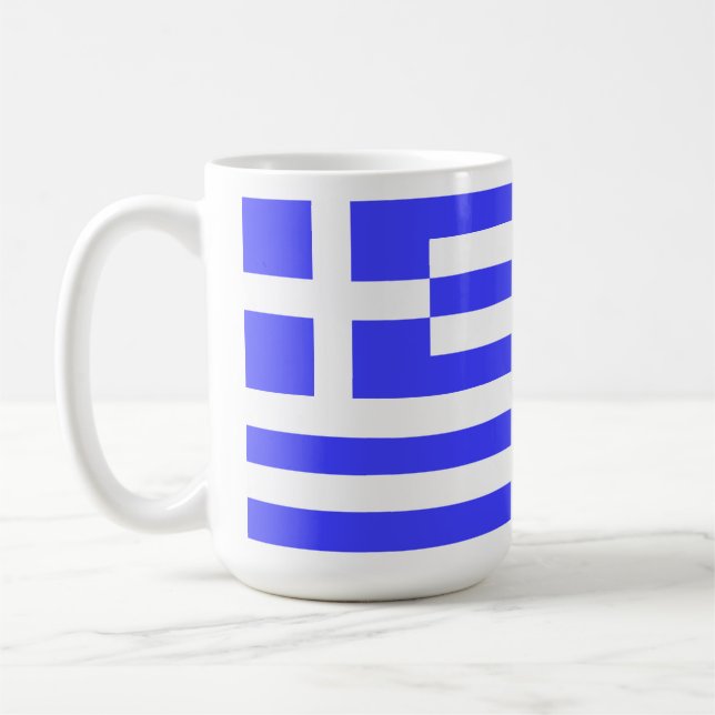 Taza De Café Bandera griega total (Izquierda)