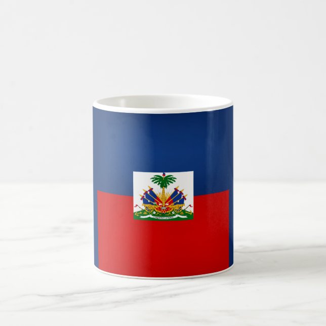 Taza De Café Bandera haitiana de Guay (Centro)