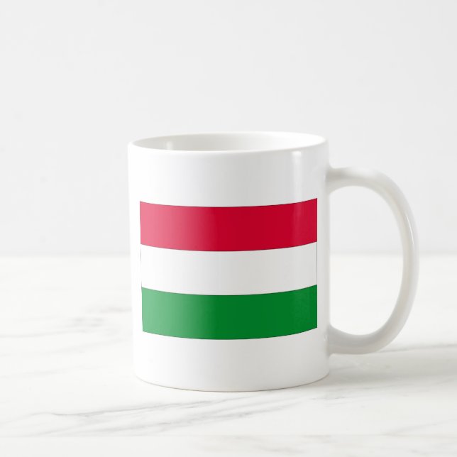 Taza De Café Bandera húngara, bandera de Hungría (Derecha)