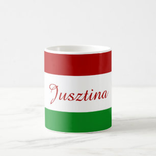 Taza De Café Bandera húngara personalizada