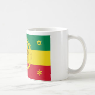 Taza De Café Bandera imperial de Etiopía - reinado de Haile