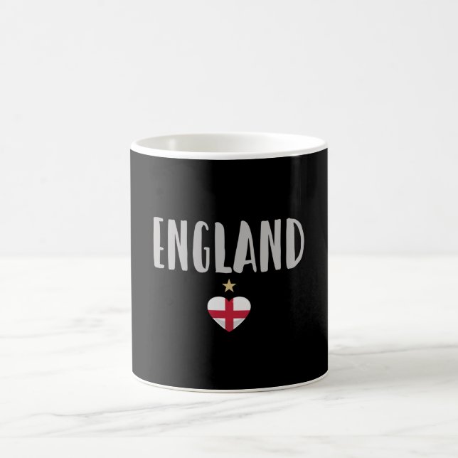 Taza De Café Bandera inglesa del hincha de fútbol de Inglaterra (Centro)