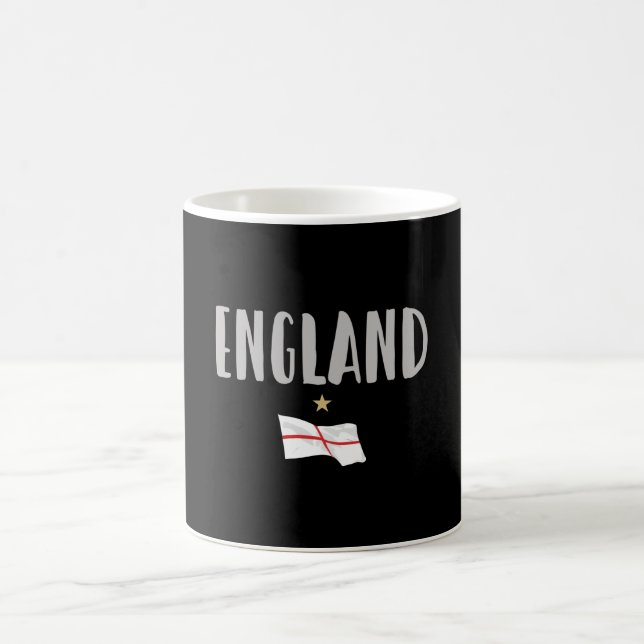 Taza De Café Bandera inglesa del hincha de fútbol de Inglaterra (Centro)