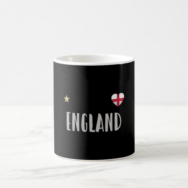 Taza De Café Bandera inglesa del hincha de fútbol de Inglaterra (Centro)