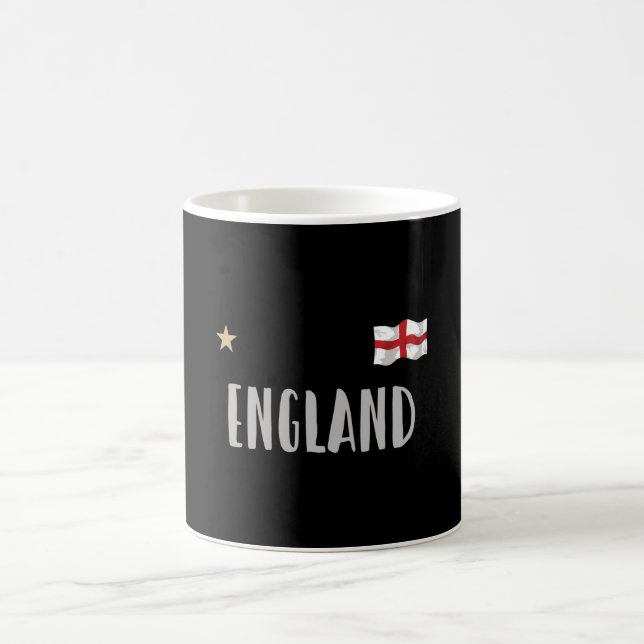 Taza De Café Bandera inglesa del hincha de fútbol de Inglaterra (Centro)