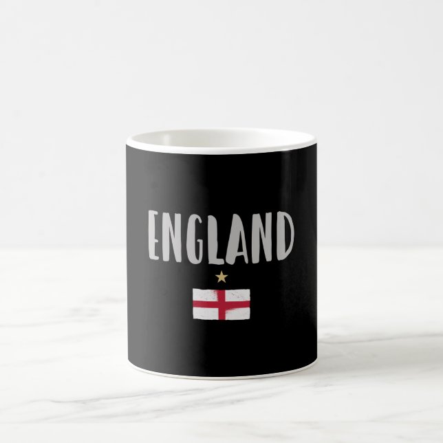 Taza De Café Bandera inglesa del hincha de fútbol de Inglaterra (Centro)