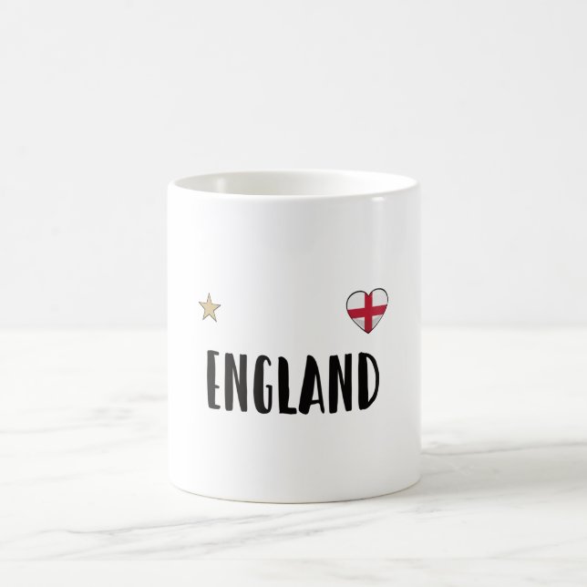 Taza De Café Bandera inglesa del hincha de fútbol de Inglaterra (Centro)