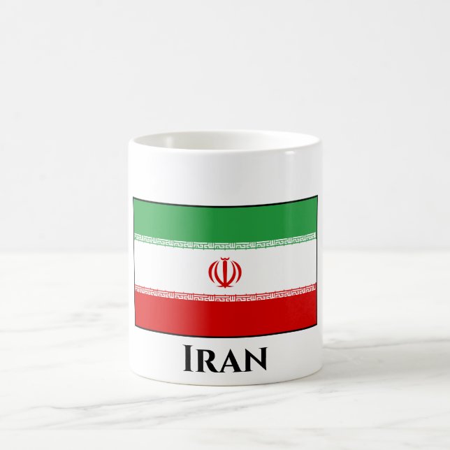 Taza De Café Bandera iraní (Centro)
