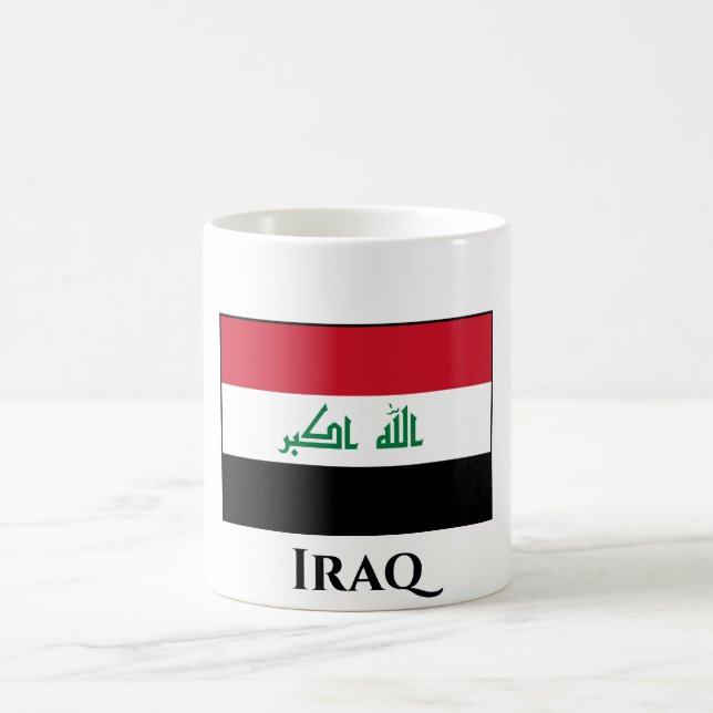 Taza De Café Bandera iraquí (Centro)