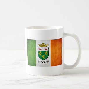 Taza De Café Bandera irlandesa de Rooney