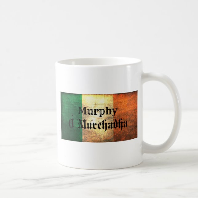 Taza De Café Bandera irlandesa Murphy (Derecha)