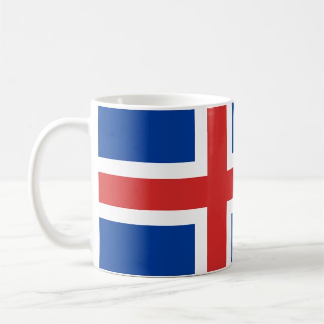 Taza De Café Bandera (islandesa) de Islandia (Izquierda)