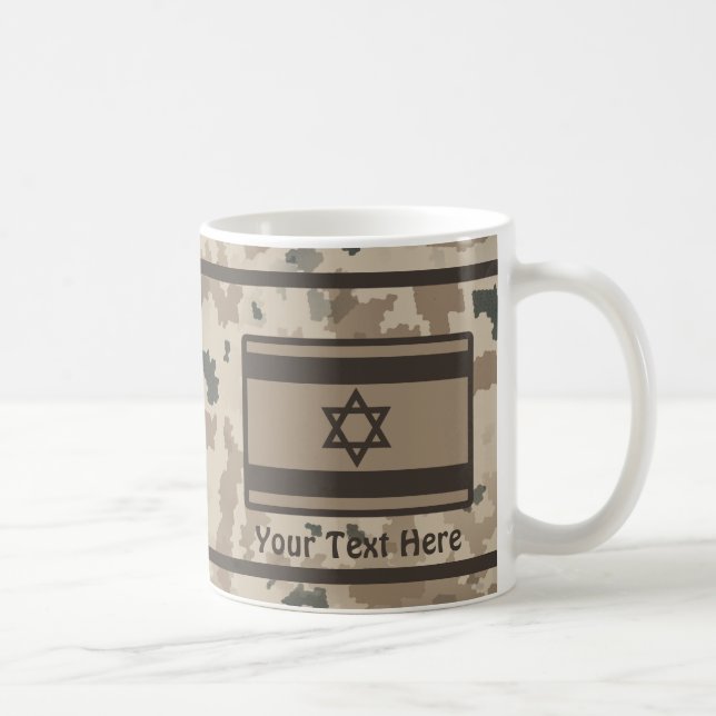 Taza De Café Bandera israelí del desierto (Derecha)