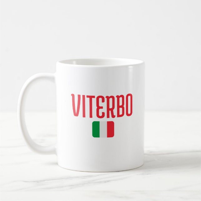 Taza De Café Bandera italiana de VITERBO (Izquierda)