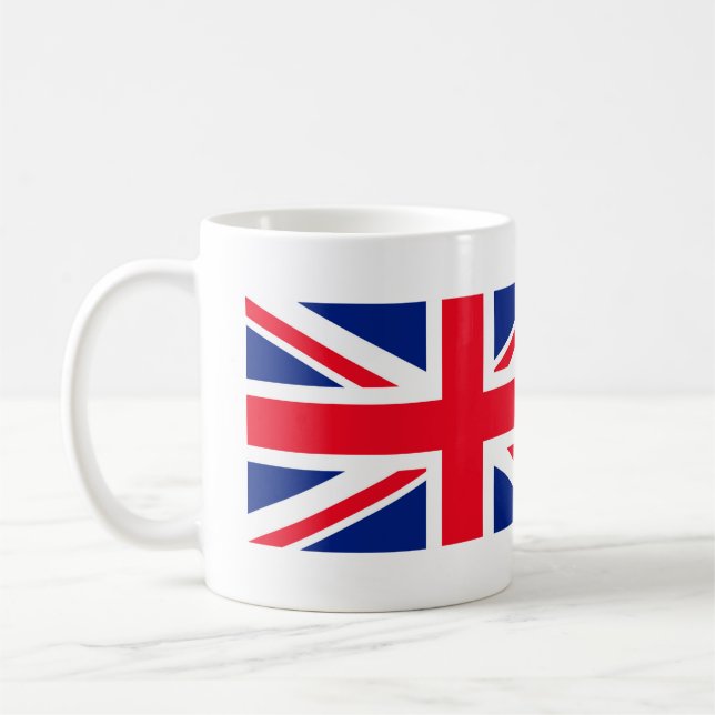 Taza De Café Bandera Jack Union del Reino Unido (Izquierda)