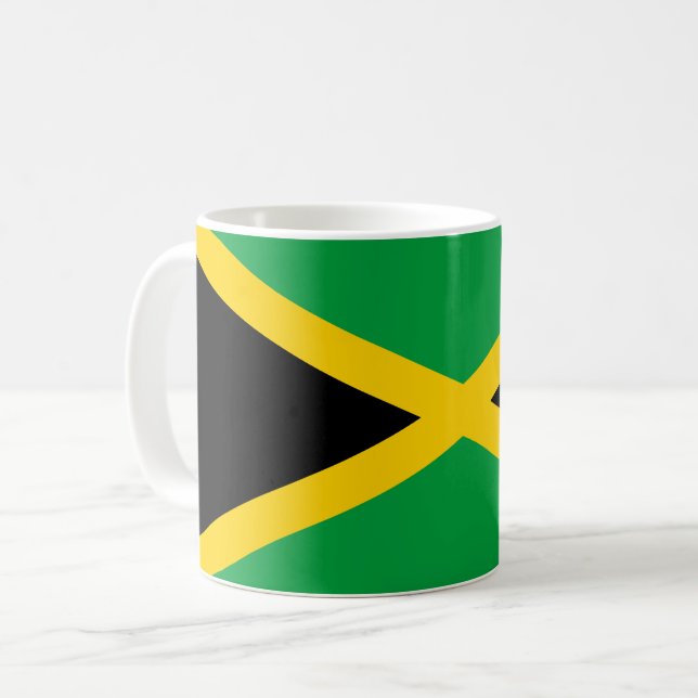 Taza De Café Bandera (jamaicana) de Jamaica (Anverso izquierdo)