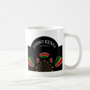 Taza De Café Bandera keniana inspiró arte de bienvenida a Jambo