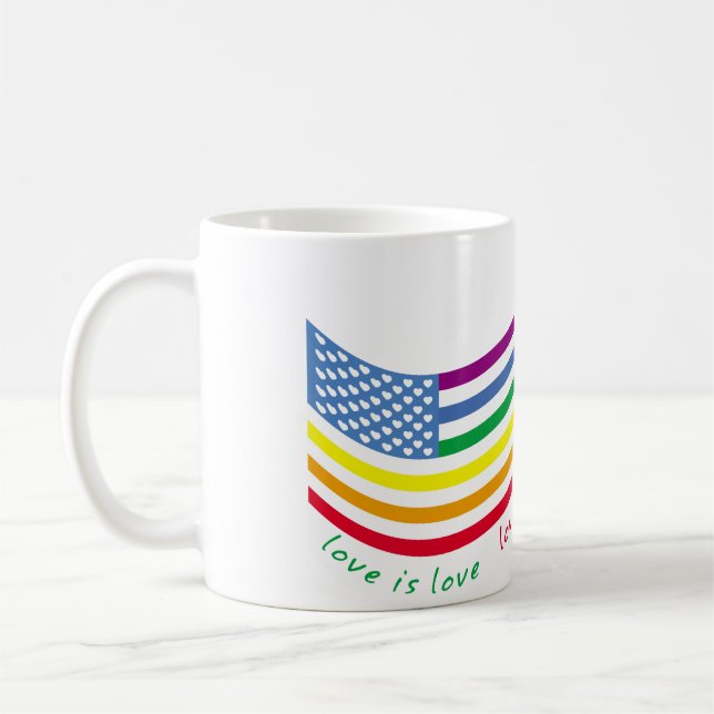 Taza De Café Bandera LGBT (Izquierda)