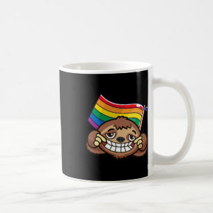 Taza De Café Bandera Lgbt Camiseta Lema Lesbiana Gay Residen A