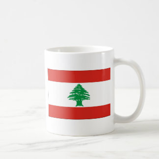 Taza De Café Bandera libanesa