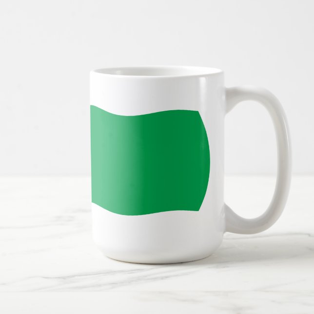 Taza De Café Bandera libia Mug (Derecha)