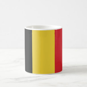 Taza De Café Bandera llana de Bélgica