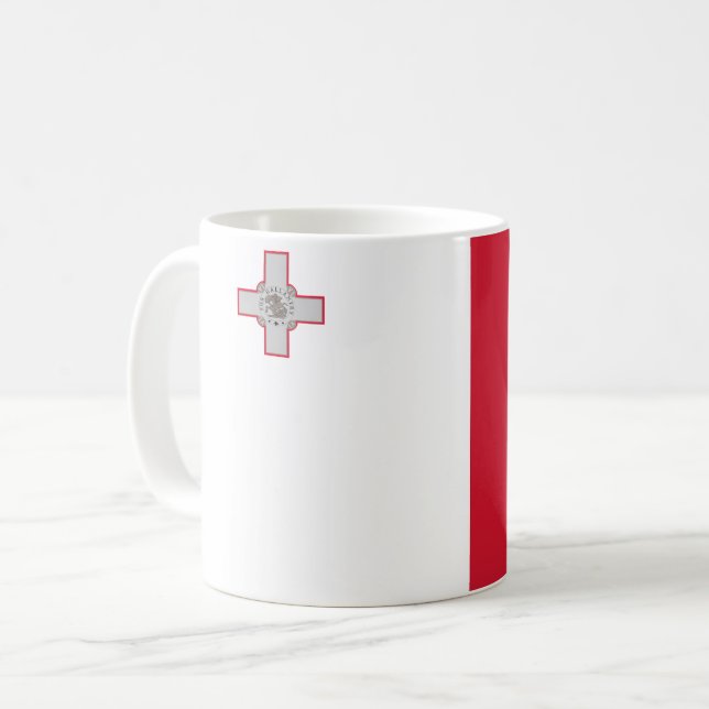 Taza De Café Bandera (maltesa) de Malta (Anverso izquierdo)
