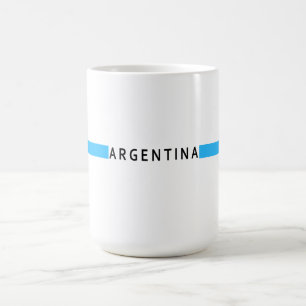 Taza De Café Bandera minimalista argentina