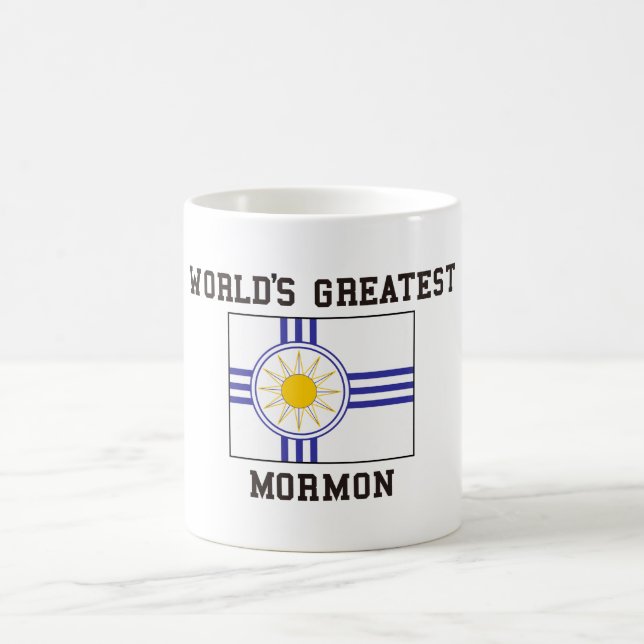Taza De Café Bandera mormona (Centro)