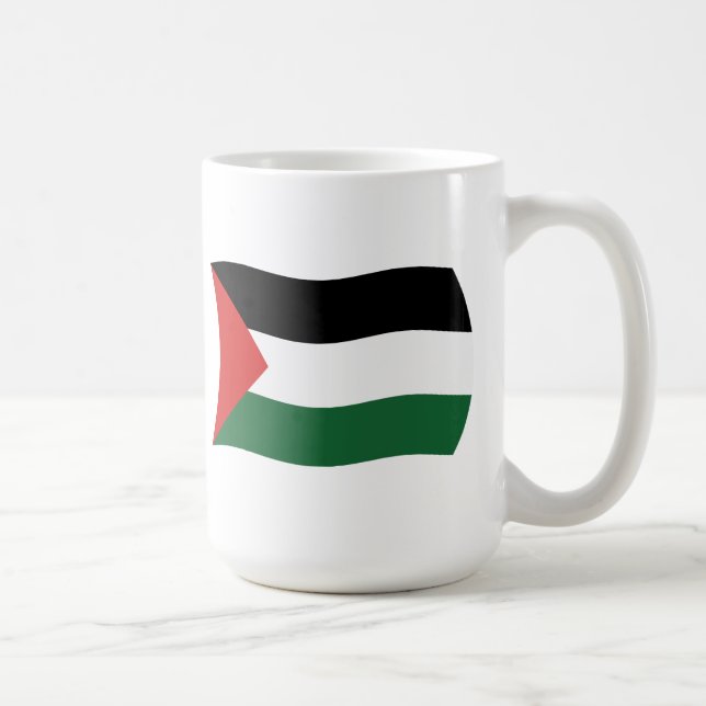 Taza De Café Bandera Mug de la Autoridad Palestina (Derecha)