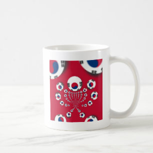 Taza De Café Bandera nacional de Corea del Sur: Orgullo del Tae