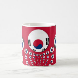 Taza De Café Bandera nacional de Corea del Sur: Orgullo del Tae