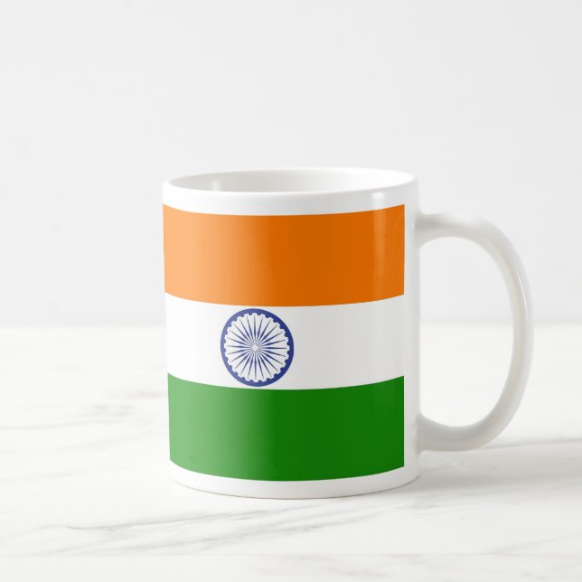 Taza De Café Bandera nacional de la India Ashoka Chakra (Derecha)