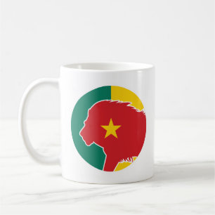 Taza De Café Bandera nacional de los animales cameruneses