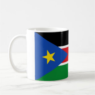 Taza De Café Bandera nacional de Sudán del Sur