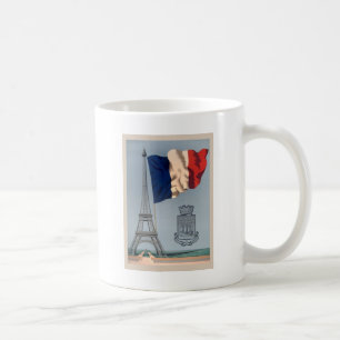 Taza De Café Bandera nacional francesa y Torre Eiffel